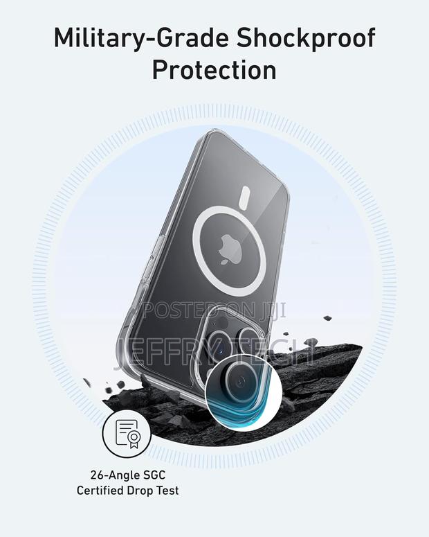 Anker Maggo Clear Magnetic Phone Case for iPhone 16 Pro Max - thumbnail 2