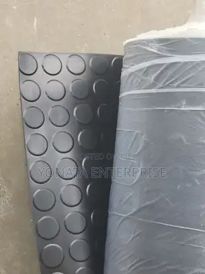 Round Button Rubber Floor / Coin Rubber Flooring Mat