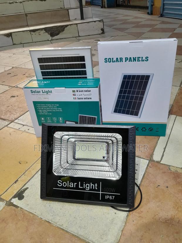 Light Sensor Security Solar Light 100 Wattsand Remote - main view