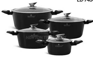 Black Edenberg 8 PCS Nonstick Cookware Set