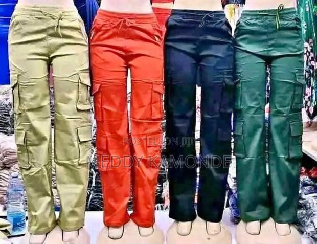 Designer Beige Cargo Pants