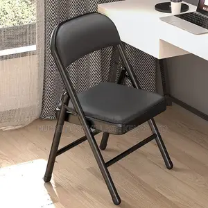 Office Chair:Space-Saving Leather Chair With Fold-Out Design