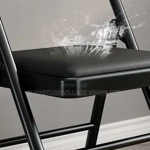Office Chair:Space-Saving Leather Chair With Fold-Out Design