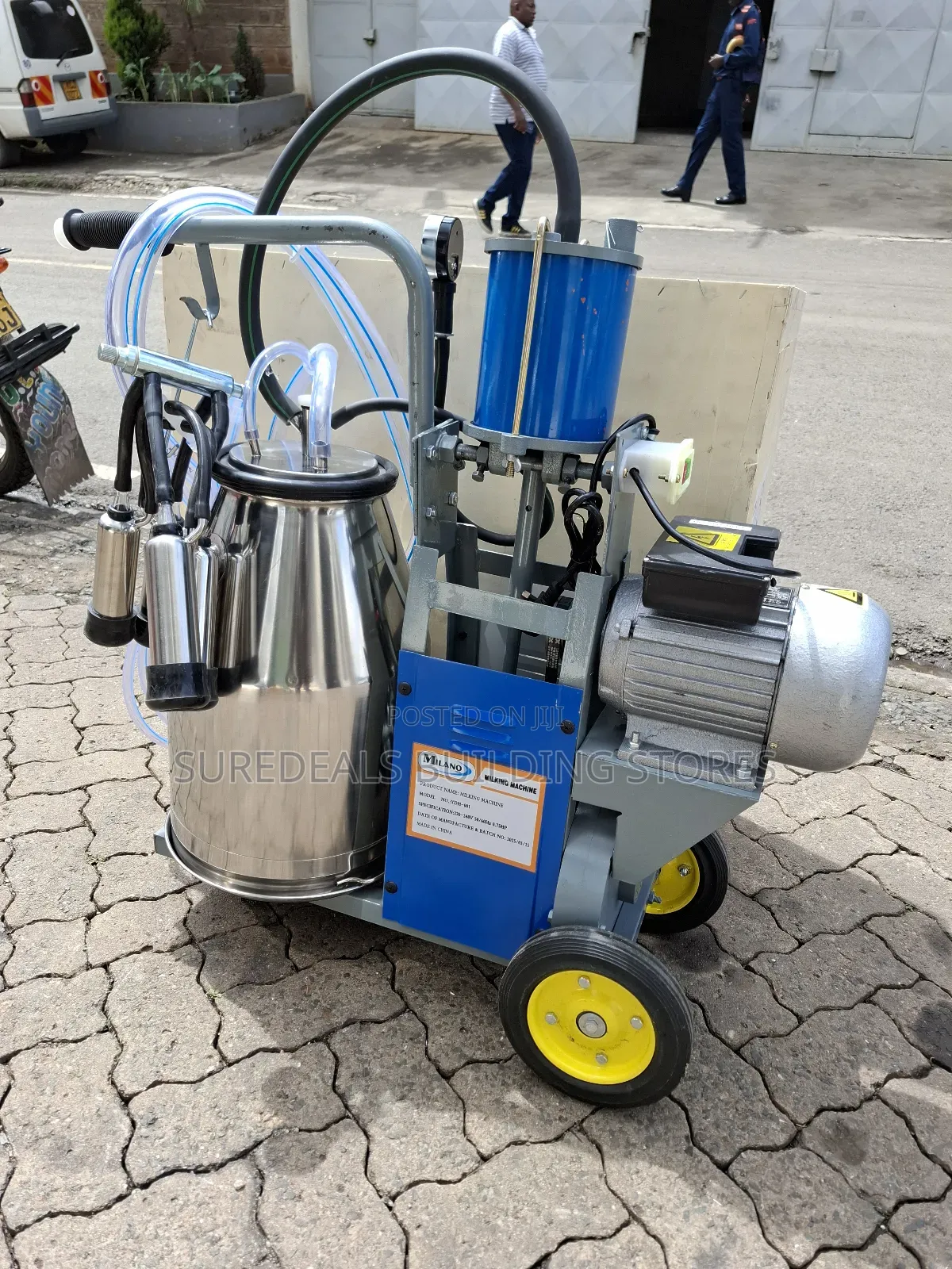 Single Bucket(25ltrs) Milking Machine