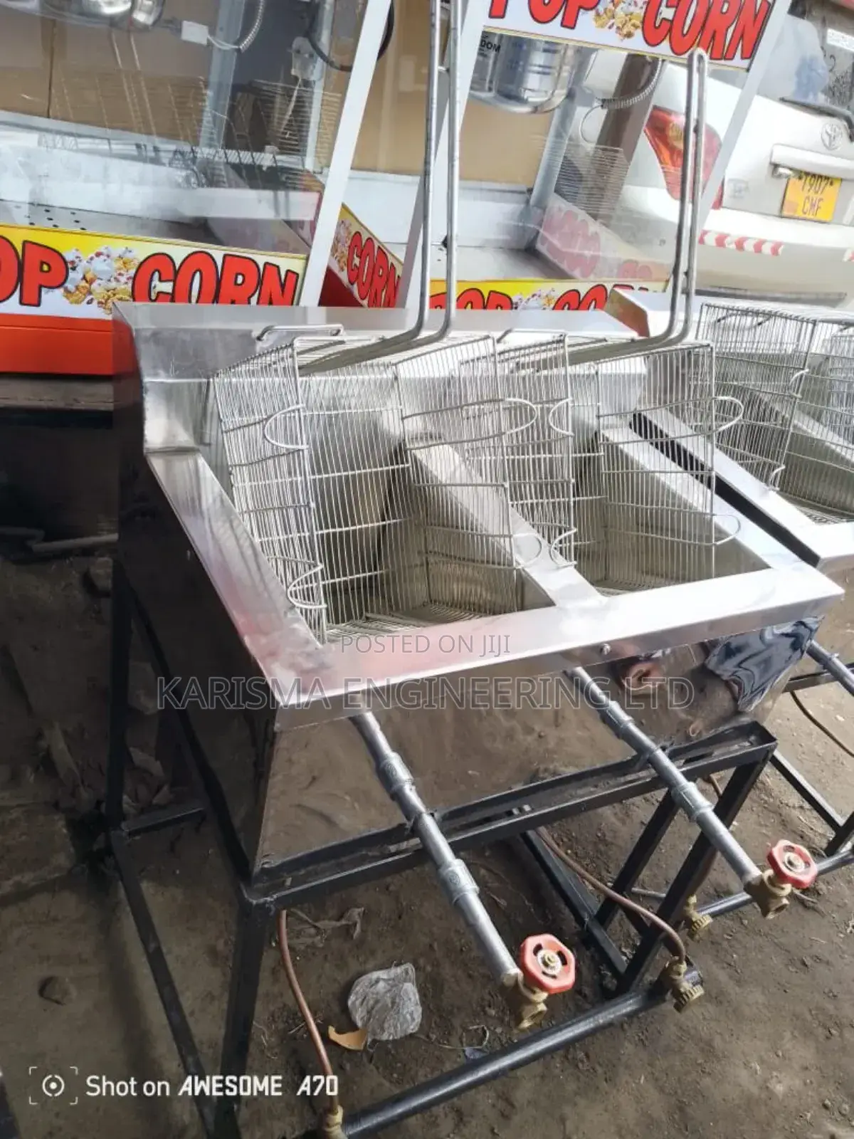 Locally Made Gas Double Fryer 10by 10