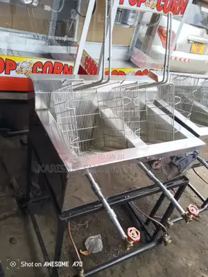 Locally Made Gas Double Fryer 10by 10
