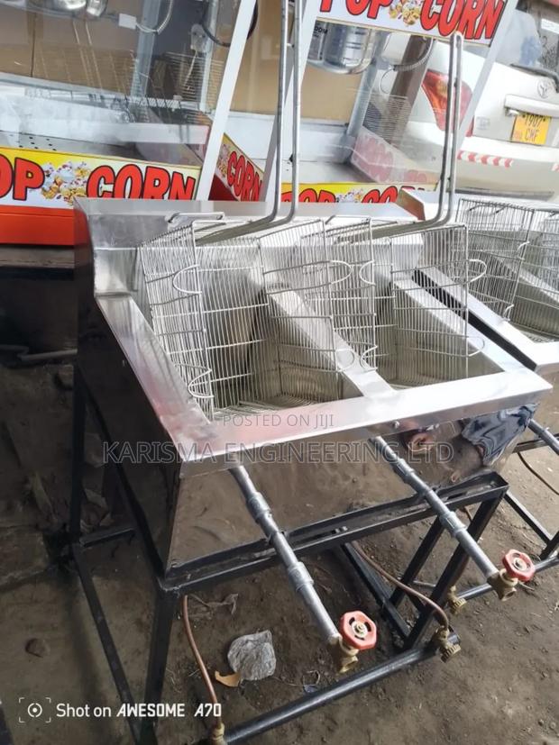 Locally Made Gas Double Fryer 10by 10