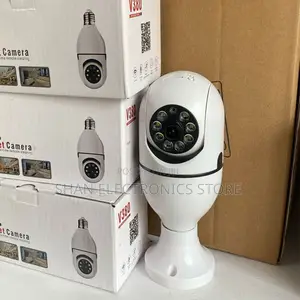 1080p Wifi Bulb Camera PTZ V380 Pro App, Baby Monitor