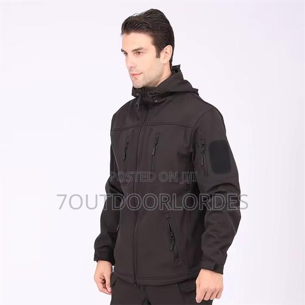 Tactical Waterproof Softshell Jackets Black - thumbnail 4