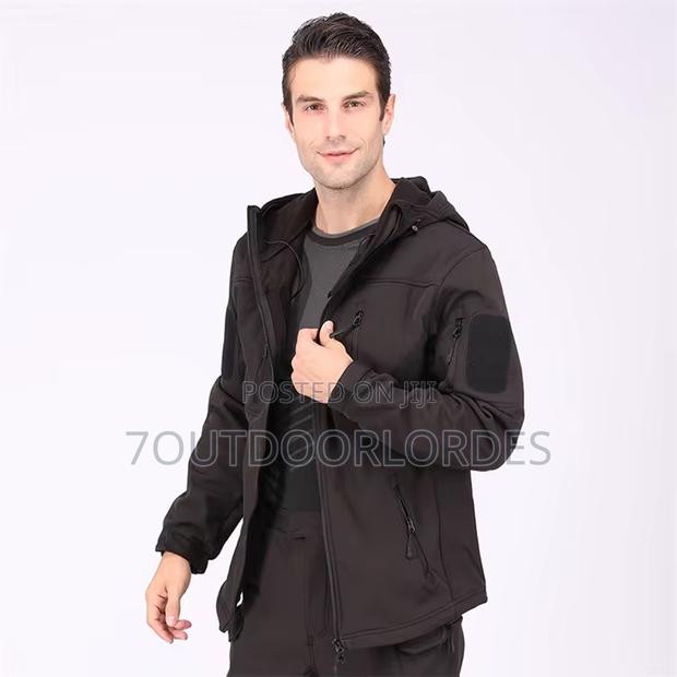 Tactical Waterproof Softshell Jackets Black - thumbnail 3