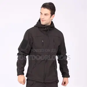 Tactical Waterproof Softshell Jackets Black