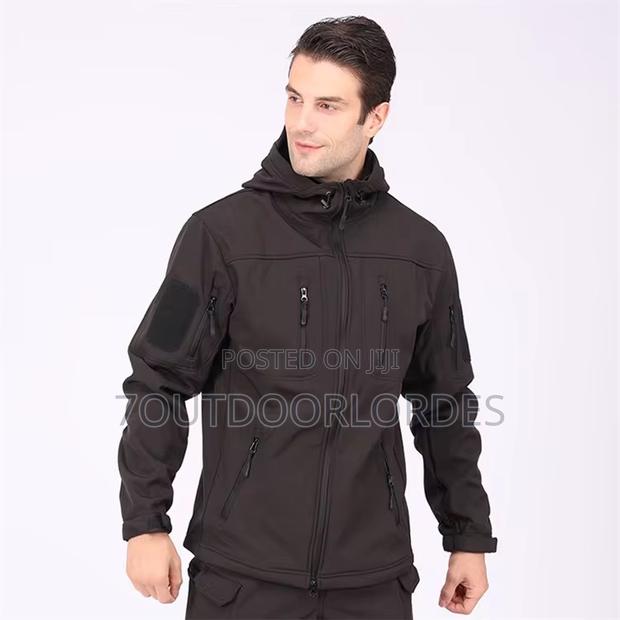 Tactical Waterproof Softshell Jackets Black - thumbnail 5