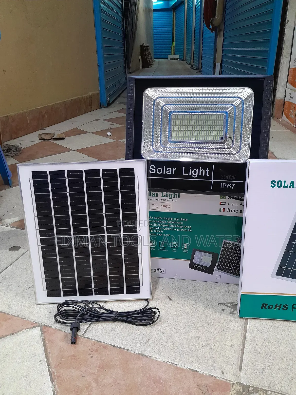 Big Bright Security Solar Flood Light 300 Watts