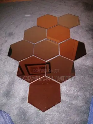 Hexagon Acrylic Mirrors – Stick-on Wall Magic
