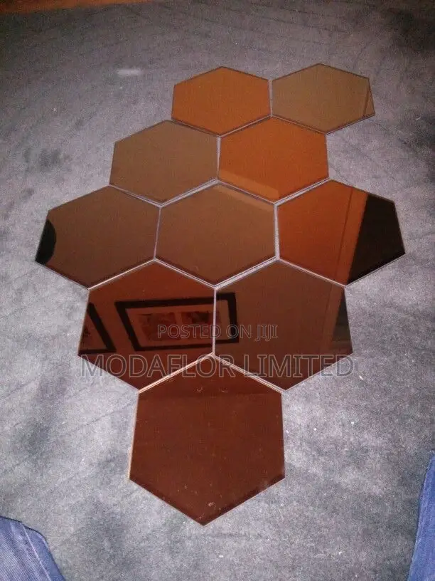Hexagon Acrylic Mirrors – Stick-on Wall Magic