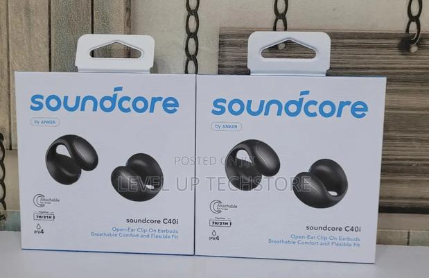 Soundcore C40i by Anker, Earbuds Clip-on Headphones New