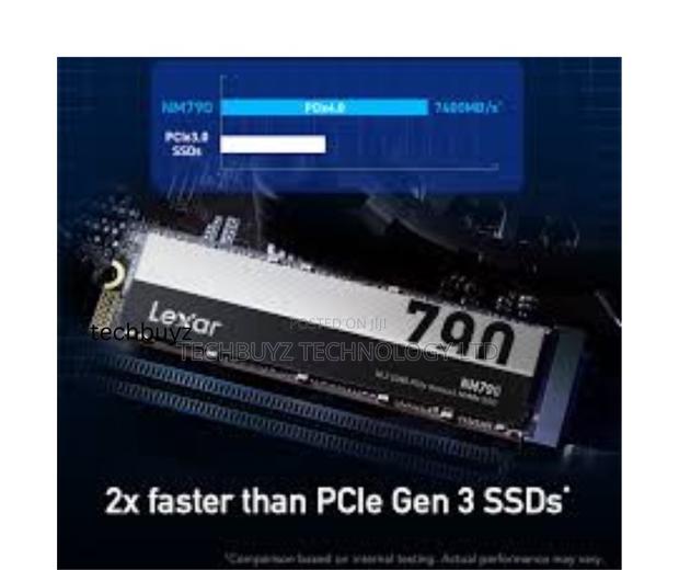 Lexar 4tb Nm790 SSD Pcie Gen4 Nvme M.2 2280 Up to 7400/6500 - main view