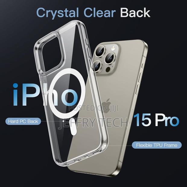 Jetech Magnetic Case for iPhone 15 Pro 6.1-Inch With Magsafe - thumbnail 2