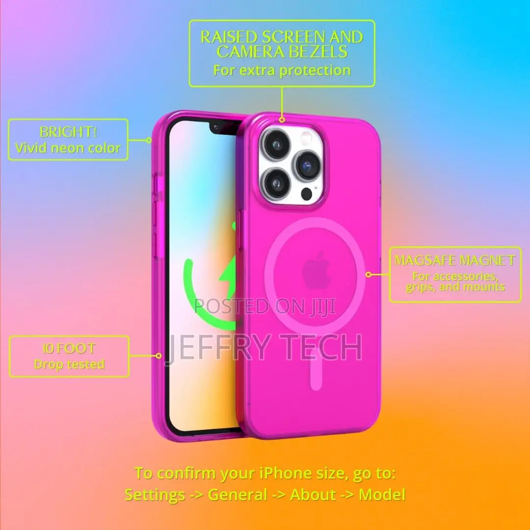 Felony Neon Pink Crystal Clear Case for iPhone 13 Pro Max