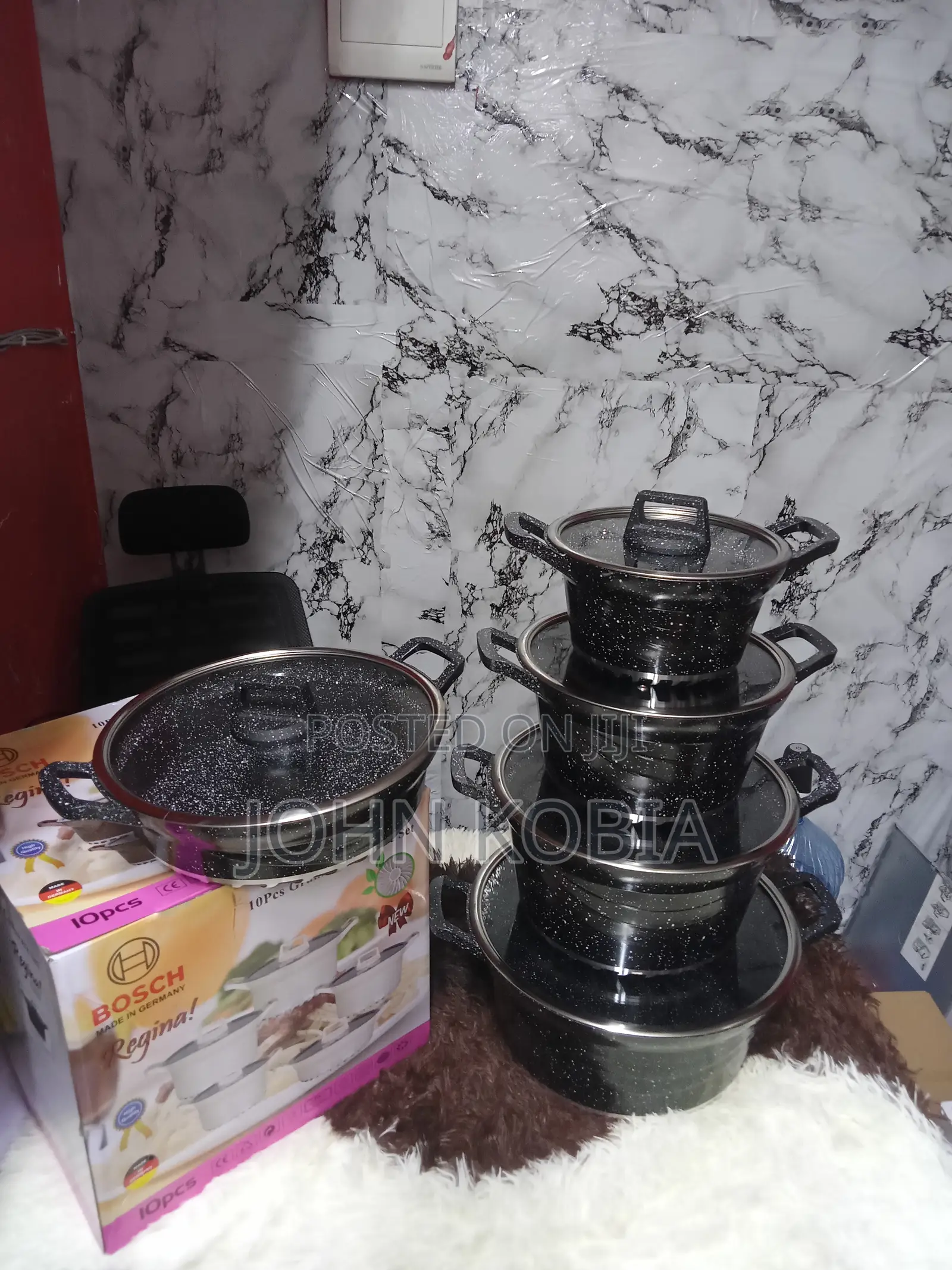 Granite 10pcs Cookware Set (Bosch)
