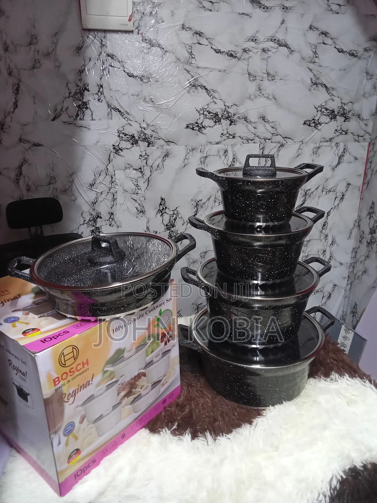 Granite 10pcs Cookware Set (Bosch)