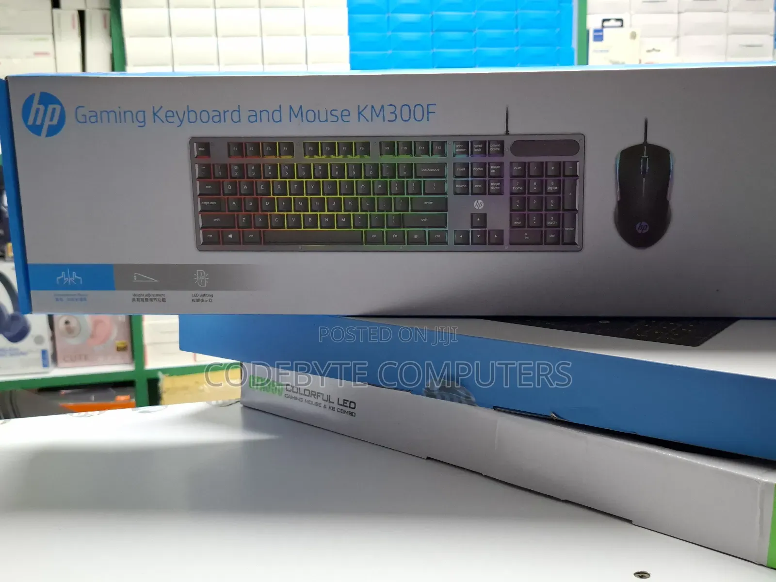 Hp Usb Gaming Keyboard And Mouse Km300f Colorful Backlit
