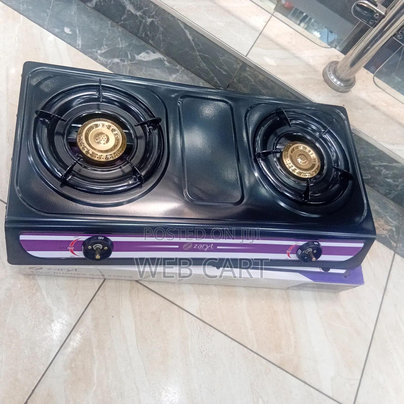 Zaryt 2-Burner Stainless Steel Gas Cooker