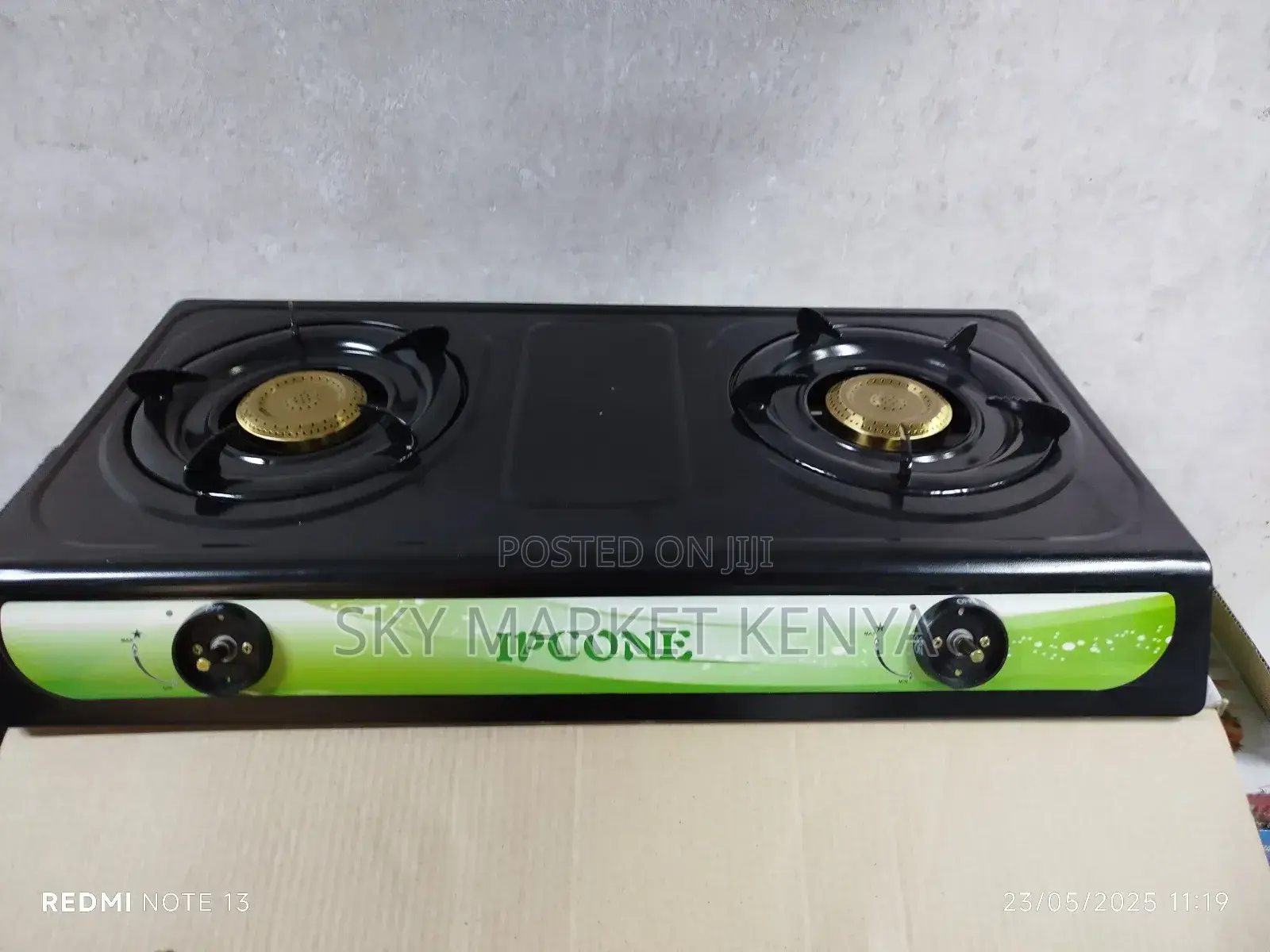 Ipcone Black 2 Burner Tabletop Gas Cookers