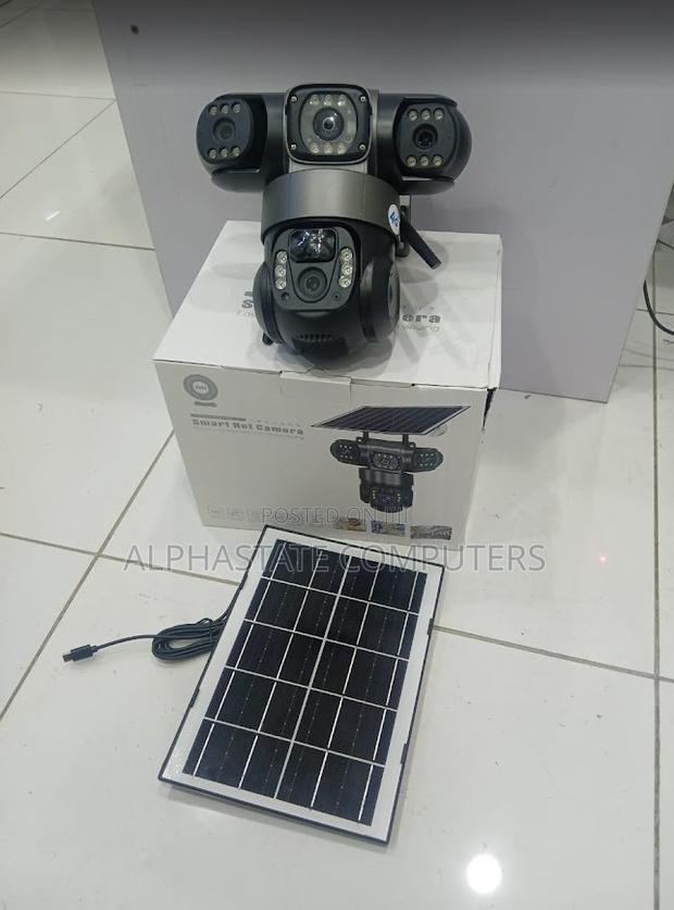Pro 3 CCTV Camera V380 4g PTZ Tripple Lens Solar Camera