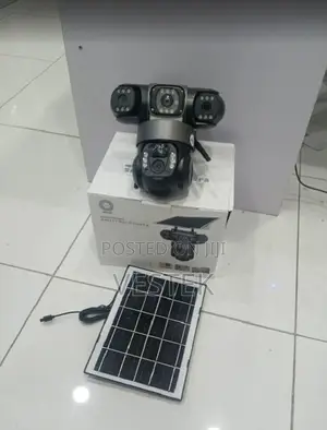 Tripple Lens 4g V380 Solar Powered PTZ Camera