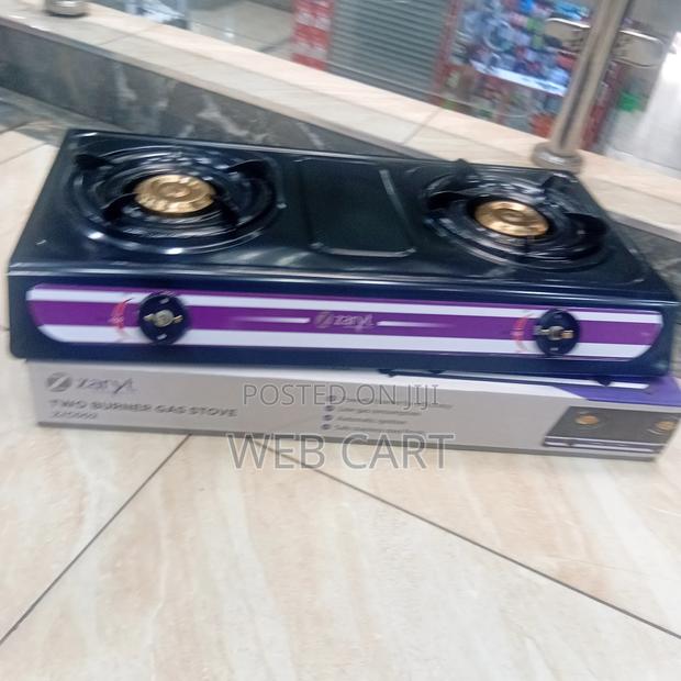 Zaryt 2-Burner Gas Cooker – Stainless Top