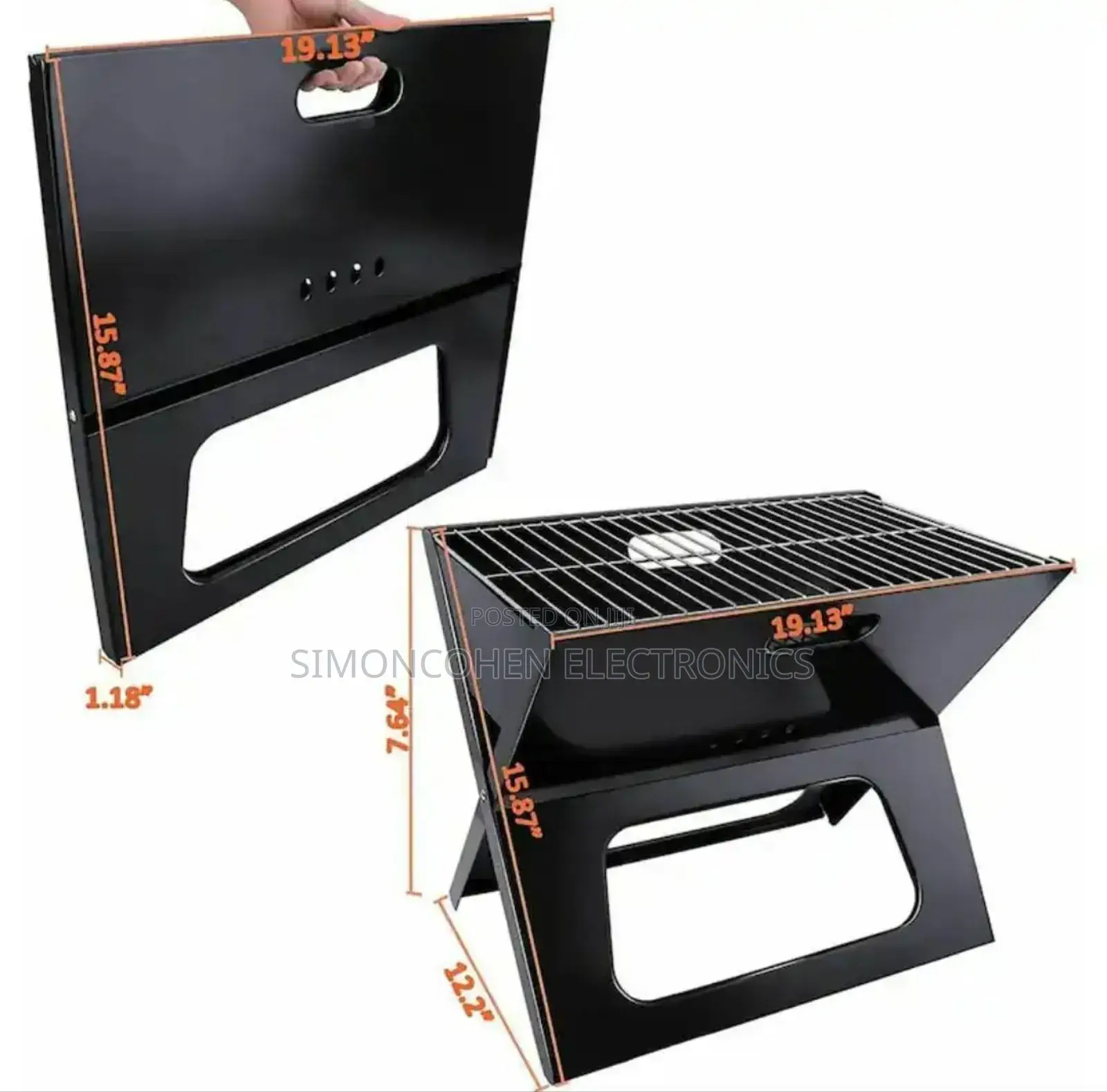 Heavy Portable Barbecue Charcoal Grill X-Type