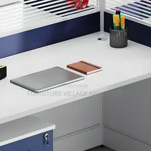 Workstations:4-Unit Executive Office Workstation–Wood Finish