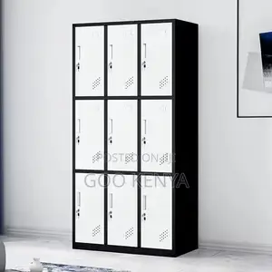 Office Cabinet ; Breathable Hole Cabinet With 9 Doors