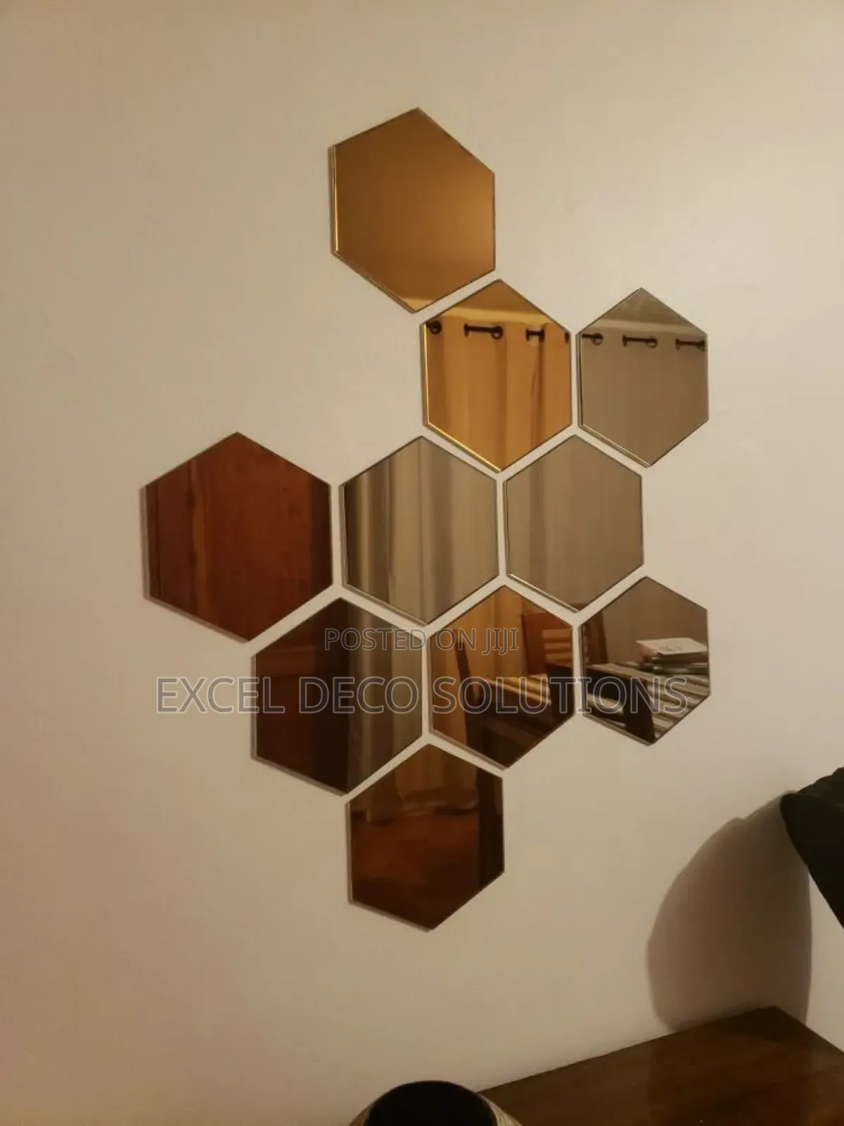 "Scandinavian Hex Mirror"