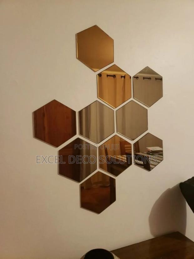 "Scandinavian Hex Mirror" - main view