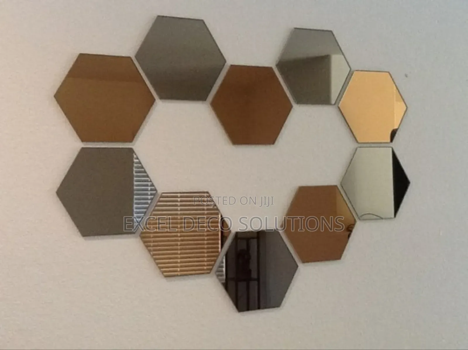 "Tiny Hex Mirror Tiles"