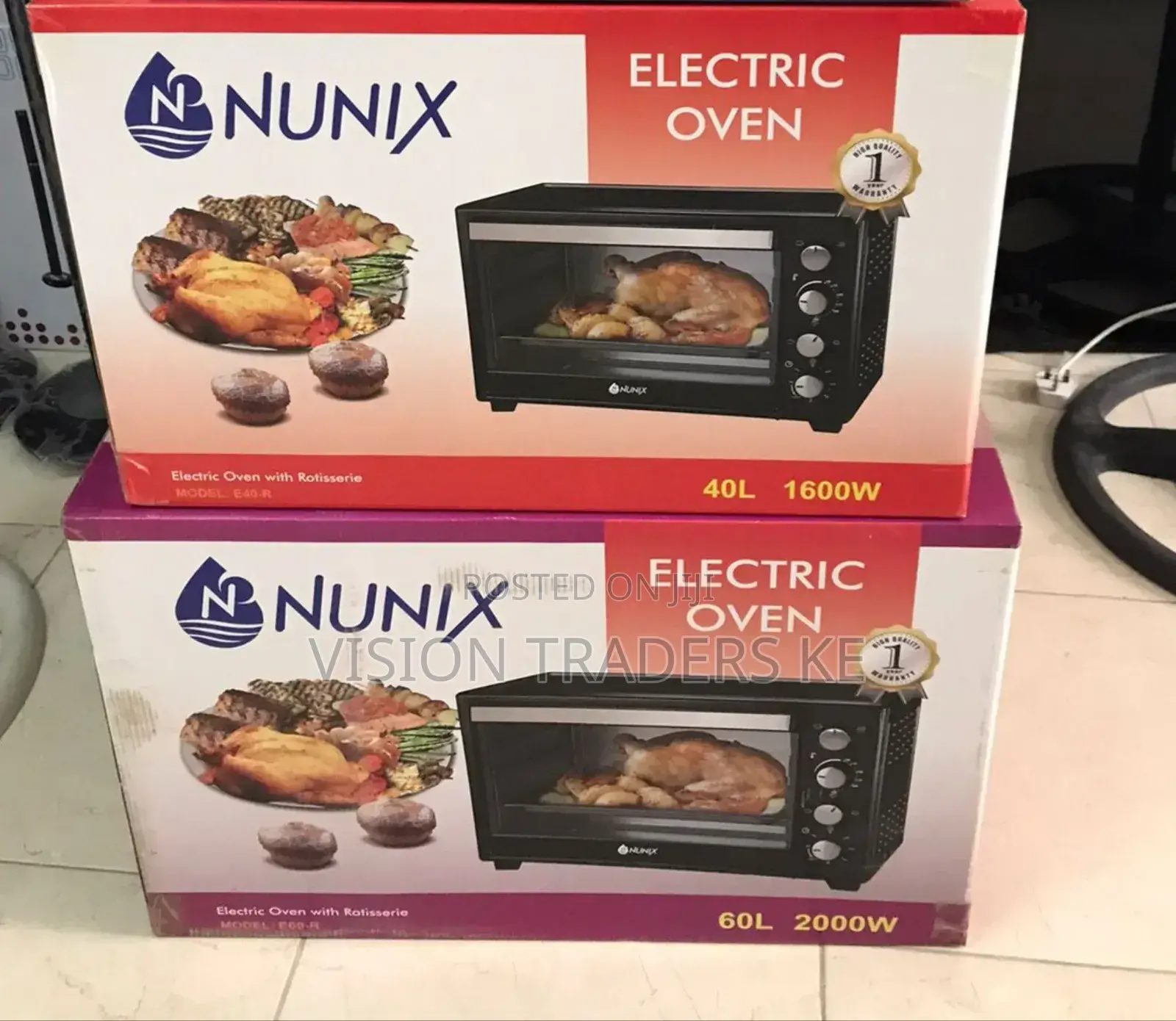 Nunix 20l Electric Oven With Rotisserie