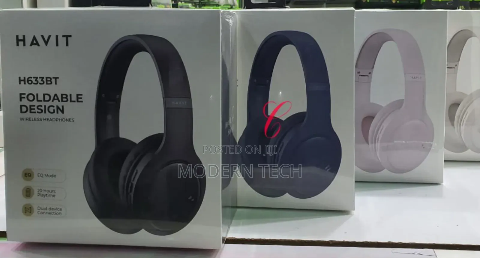 Havit H633bt Foldable Powerful Bass RGB Bluetooth Headsets
