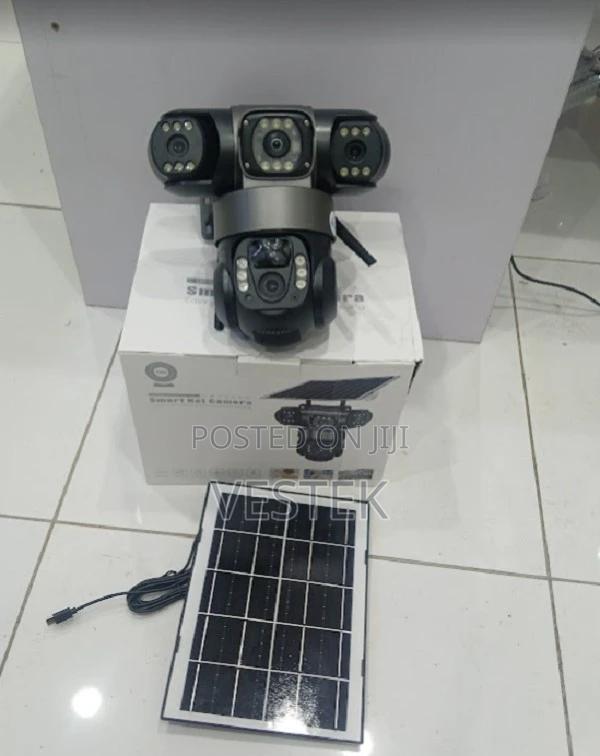 4g PTZ Triple-Lens Solar Camera V380 Wireless