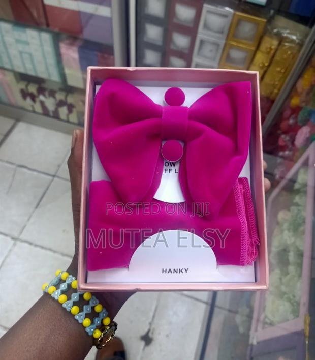 Barbie Pink Velvet Bowtie Sets