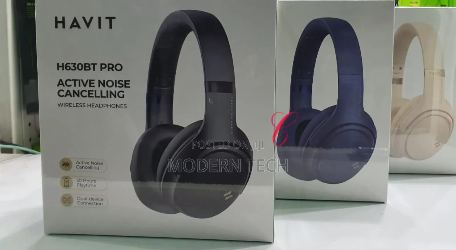 Havit H630bt Active Noise Cancellation Wireless Headphones