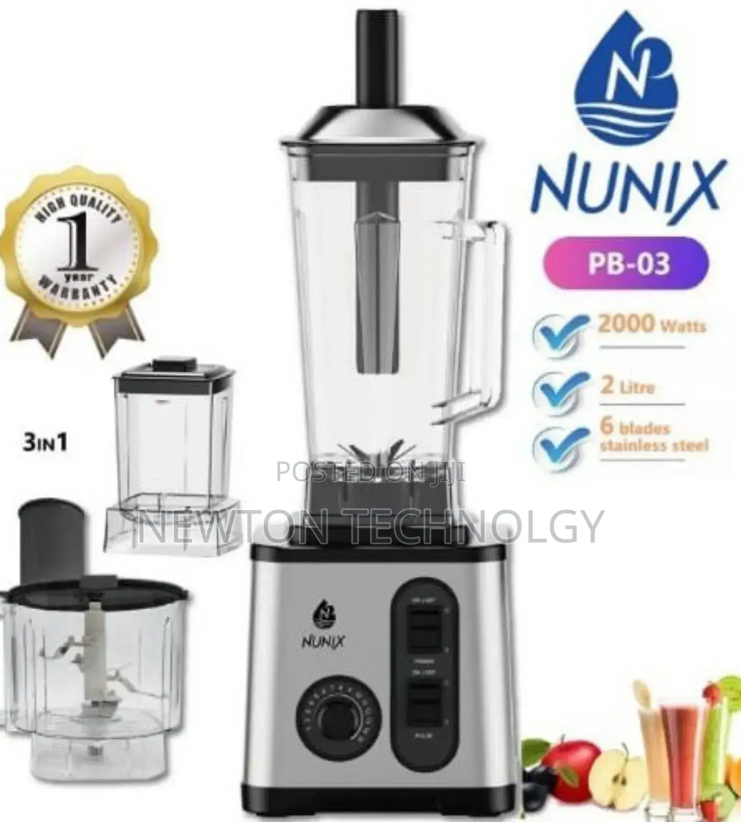 Nunix 3 in 1 Commercial Blender