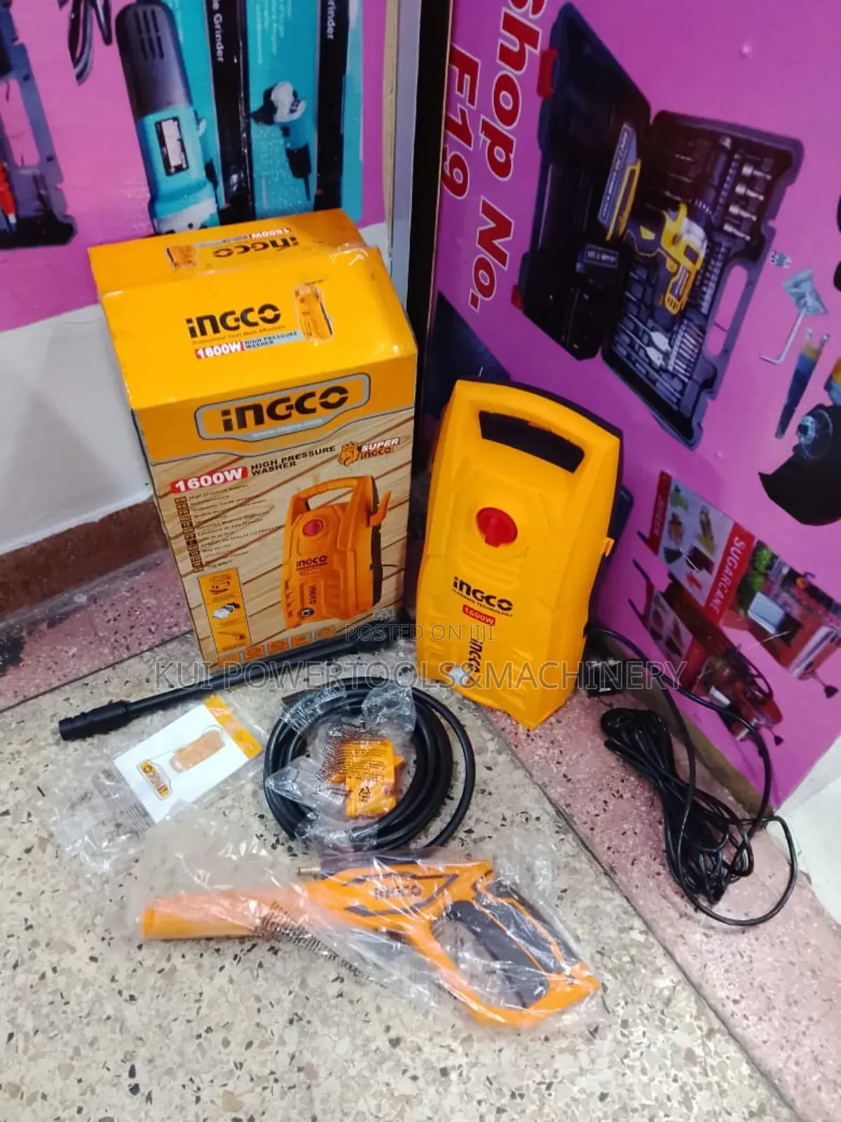 1600w Ingco High Pressure Washer/ High Pressure Car Wash