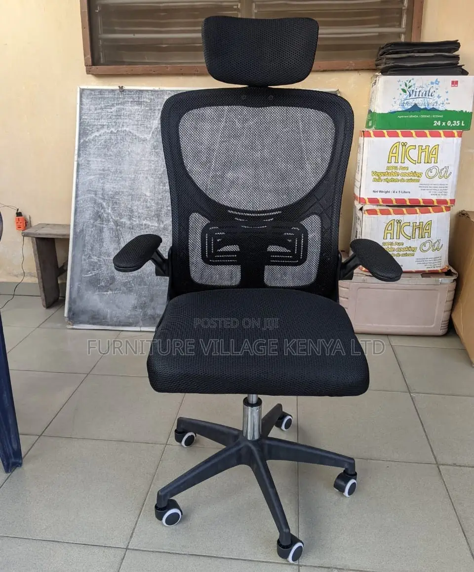 Office Chair:Orthopedic Seat With Stylish Padded Arm Support