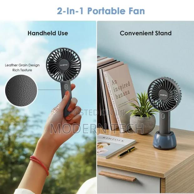 Oraimo Smarthandheldfan 2 Handheld Fan With Light Base - thumbnail 2