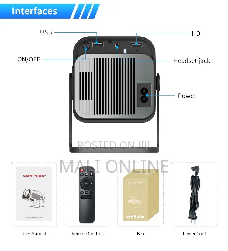 Hy320 Mini Android Smart Projector 4k Support Android 11