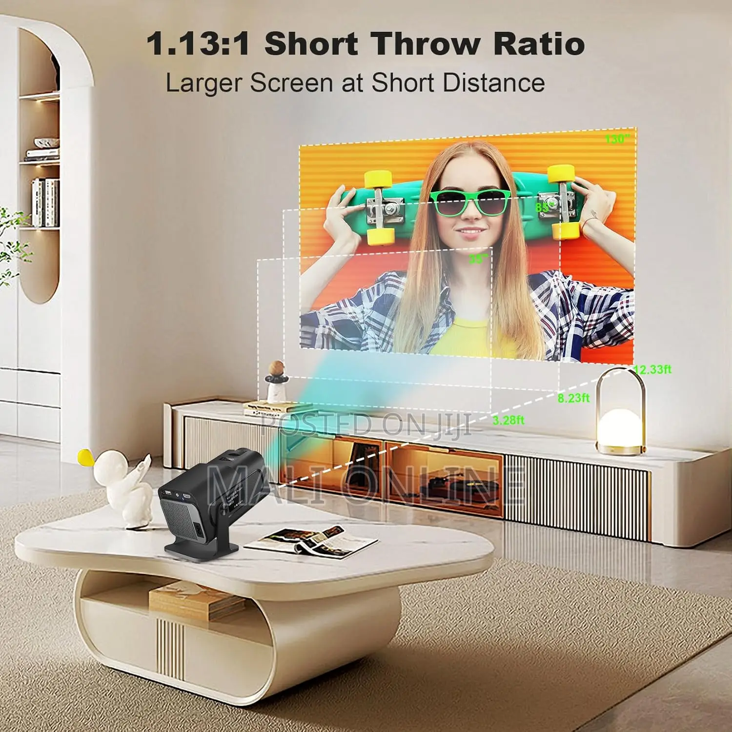 Hy320 Mini Android Smart Projector 4k Support Android 11