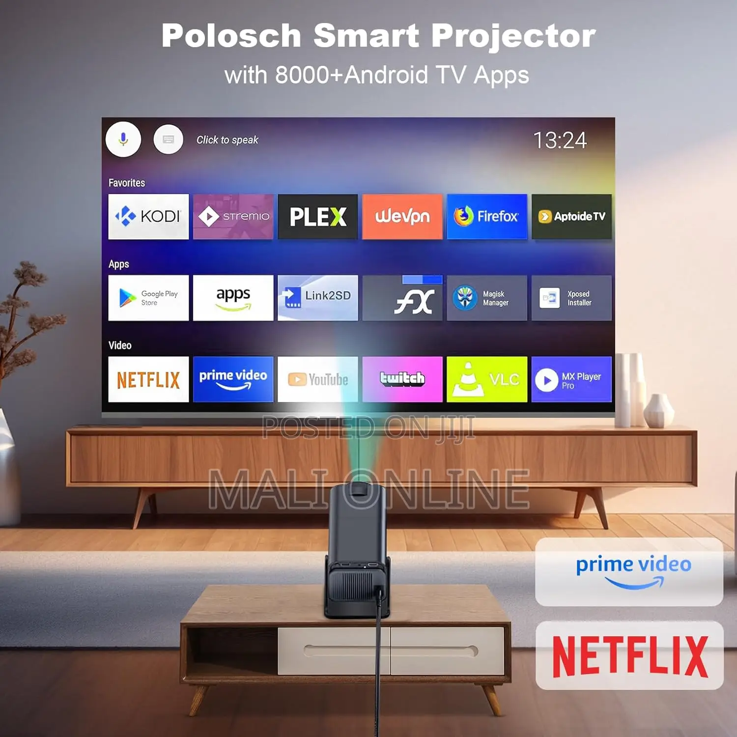 Hy320 Mini Android Smart Projector 4k Support Android 11