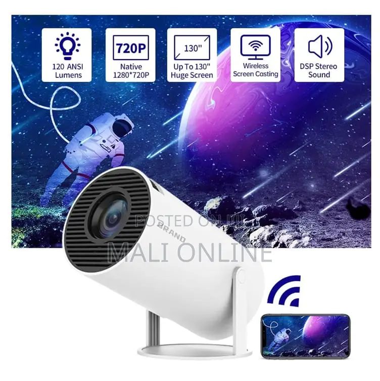 Hy300 Smart Mini Android Projector 4k Support